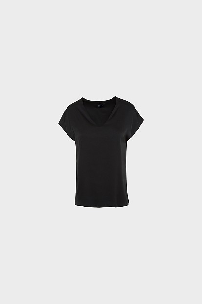 Σατέν V-neck τοπ