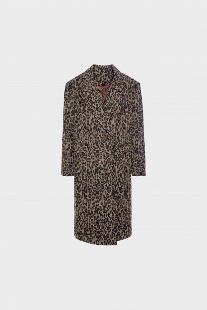 Animal print παλτό