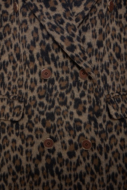 Animal print παλτό