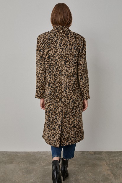 Animal print παλτό