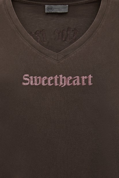 T-shirt με τύπωμα sweetheart