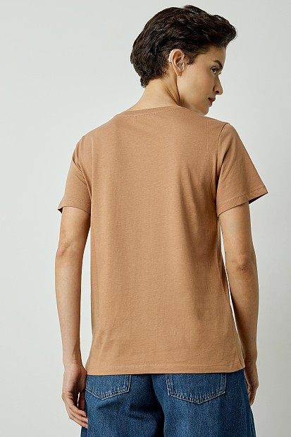 T-shirt με τύπωμα και στρας