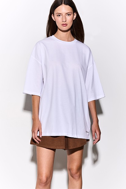 Oversized βαμβακερή μπλούζα