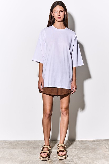 Oversized βαμβακερή μπλούζα