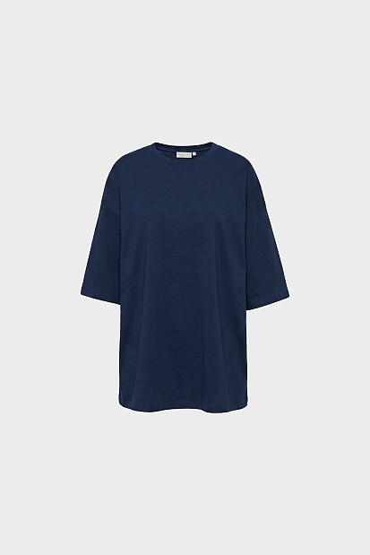 Oversized βαμβακερή μπλούζα