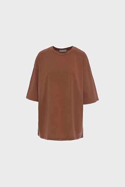 Oversized βαμβακερή μπλούζα