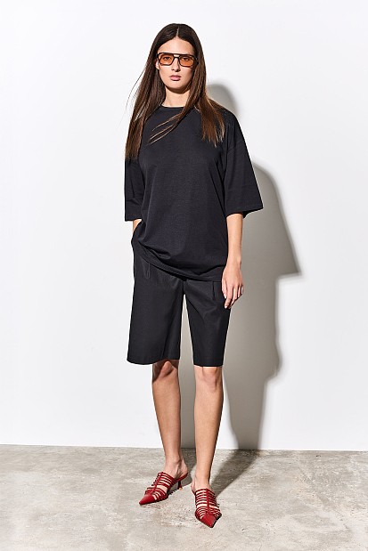 Oversized βαμβακερή μπλούζα