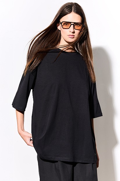 Oversized βαμβακερή μπλούζα