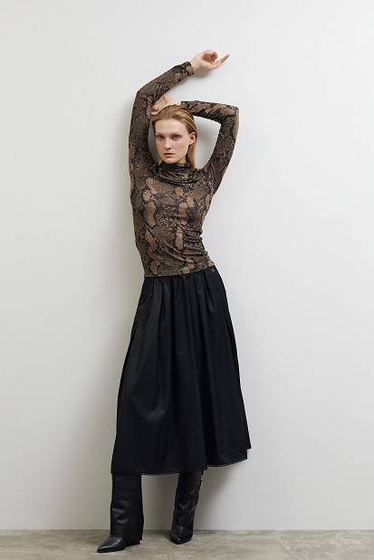 Snake print ζιβάγκο