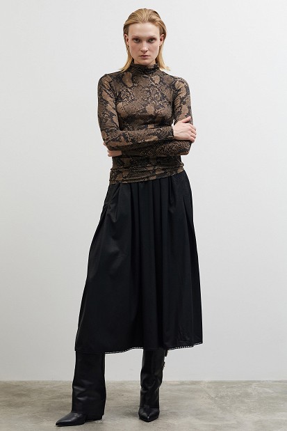 Snake print ζιβάγκο