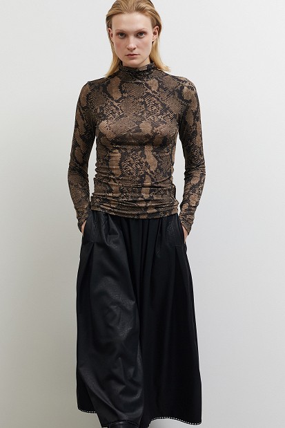 Snake print ζιβάγκο