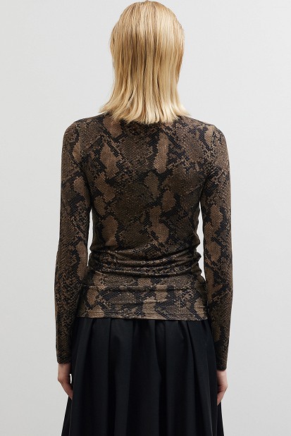Snake print ζιβάγκο
