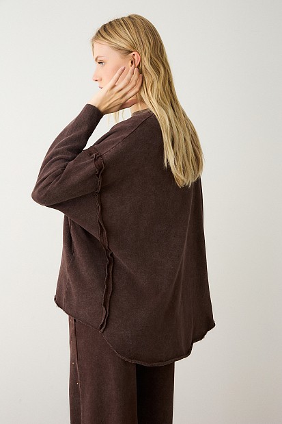 Φούτερ με κέντημα