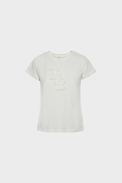 T-shirt με ανάγλυφο logo