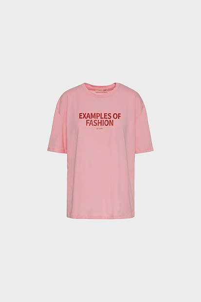 T-shirt με τύπωμα και φουλάρι
