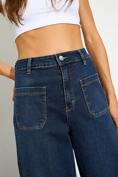 Kea wide leg κροπ τζιν