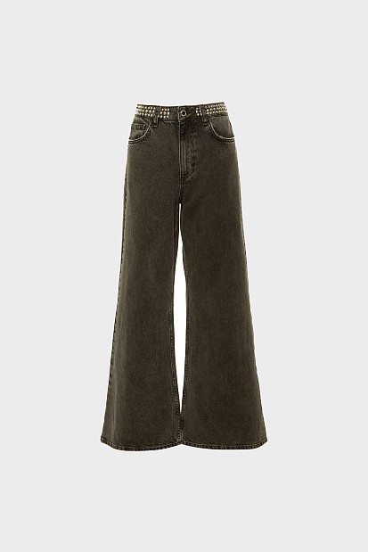 Kalia wide leg τζιν με τρουκς