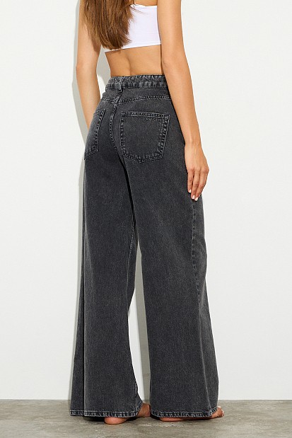 Kalia wide leg τζιν με τρουκς