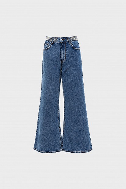 Kalia wide leg τζιν με τρουκς