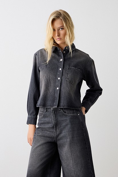 Denim πουκάμισο