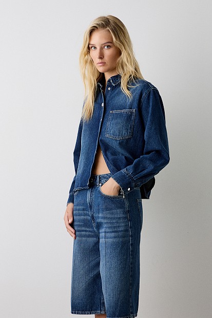 Denim πουκάμισο