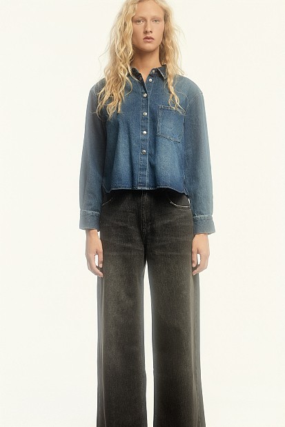 Denim πουκάμισο