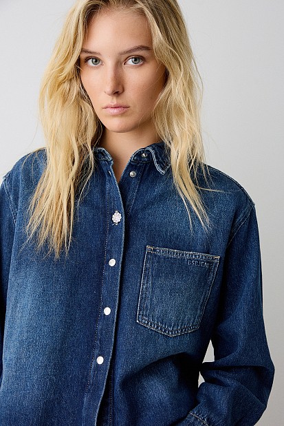 Denim πουκάμισο