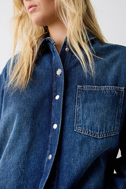Denim πουκάμισο