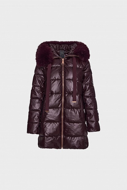 Μίντι puffer μπουφάν