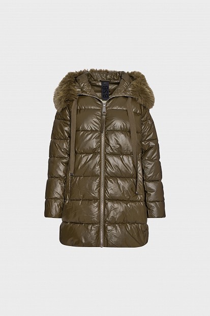 Μίντι puffer μπουφάν