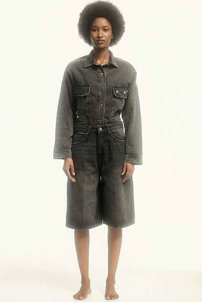 Georgia denim βερμούδα