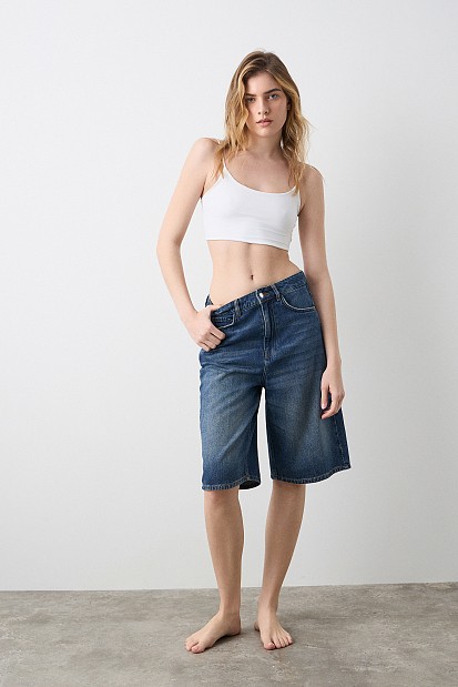 Georgia denim βερμούδα