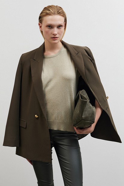 Leather look κολάν με τσέπες
