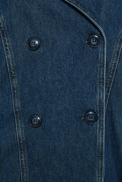 Denim κοντή καπαρντίνα