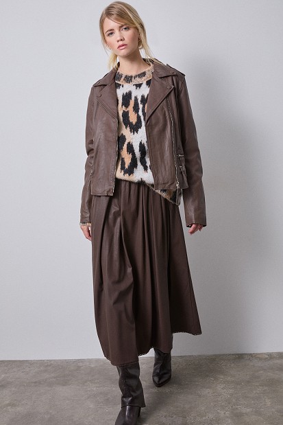 Animal print πουλόβερ