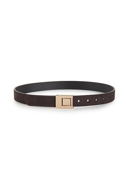 Suede ζώνη με αγκράφα