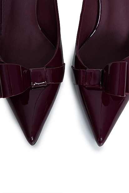 Slingback γόβα με φιόγκο