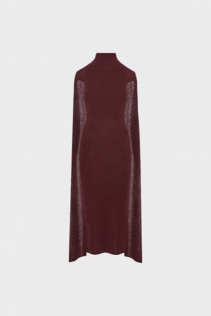 Lurex ζιβάγκο φόρεμα με κάπα