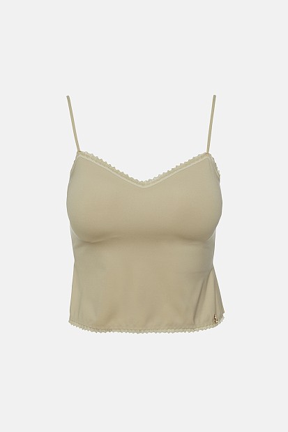 Ελαστική μπλούζα bralette με δαντέλα