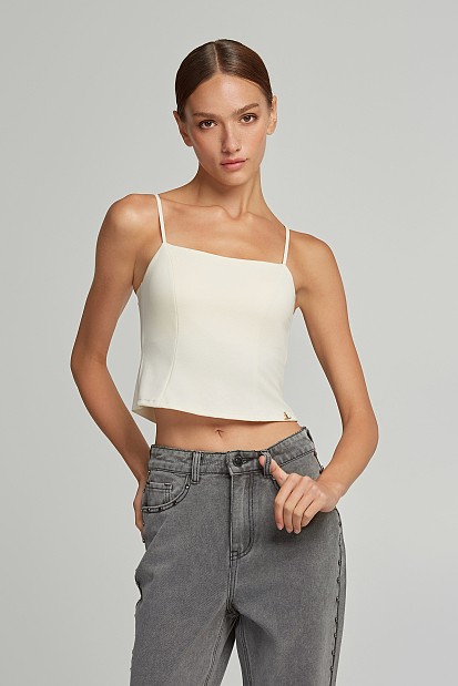 Bralette με ραφές και τετράγωνο μπούστο
