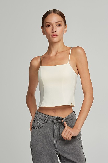 Bralette με ραφές και τετράγωνο μπούστο