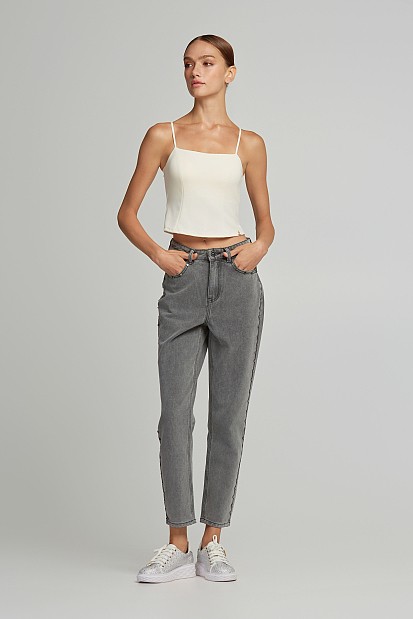 Bralette με ραφές και τετράγωνο μπούστο