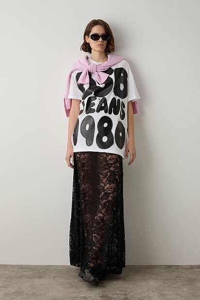 Oversized t-shirt με τύπωμα