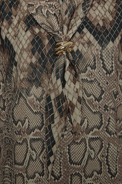 Μίνι αμάνικο animal print φόρεμα
