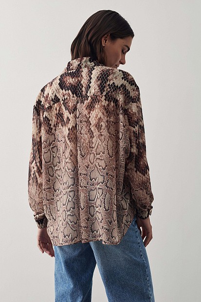 Πουκάμισο με animal print