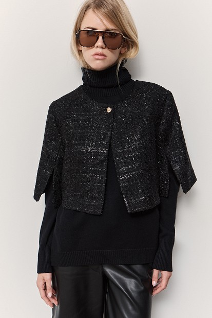 Tweed μπολερό 3/4