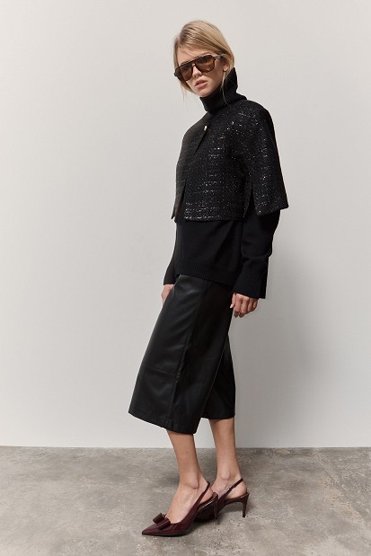 Tweed μπολερό 3/4