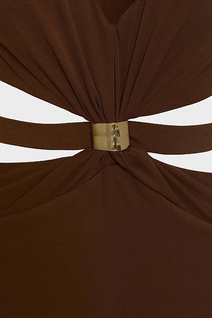 Μίνι cut out φόρεμα - Gold label