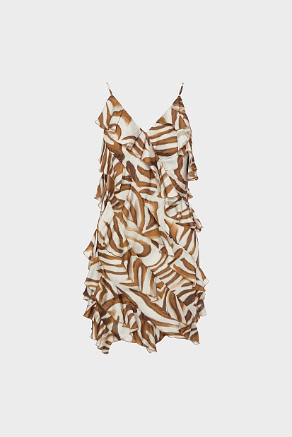 Μίνι φόρεμα με zebra print - Gold label
