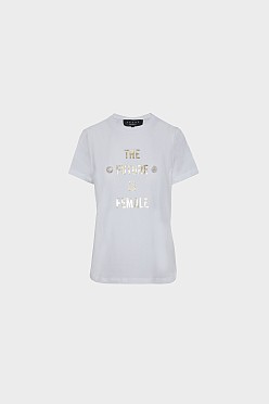 T-shirt με διακόσμηση και τύπωμα
